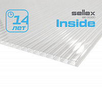 Сотовый поликарбонат «Sellex Inside Standart», 8 мм, прозрачный