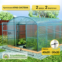 Теплица «Заря Домик 3м»