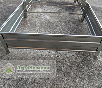Оцинкованные грядки шириной 0,5м