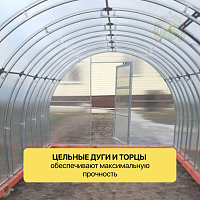 Теплица «Заря Сдвоенная усиленная», шаг 0,65